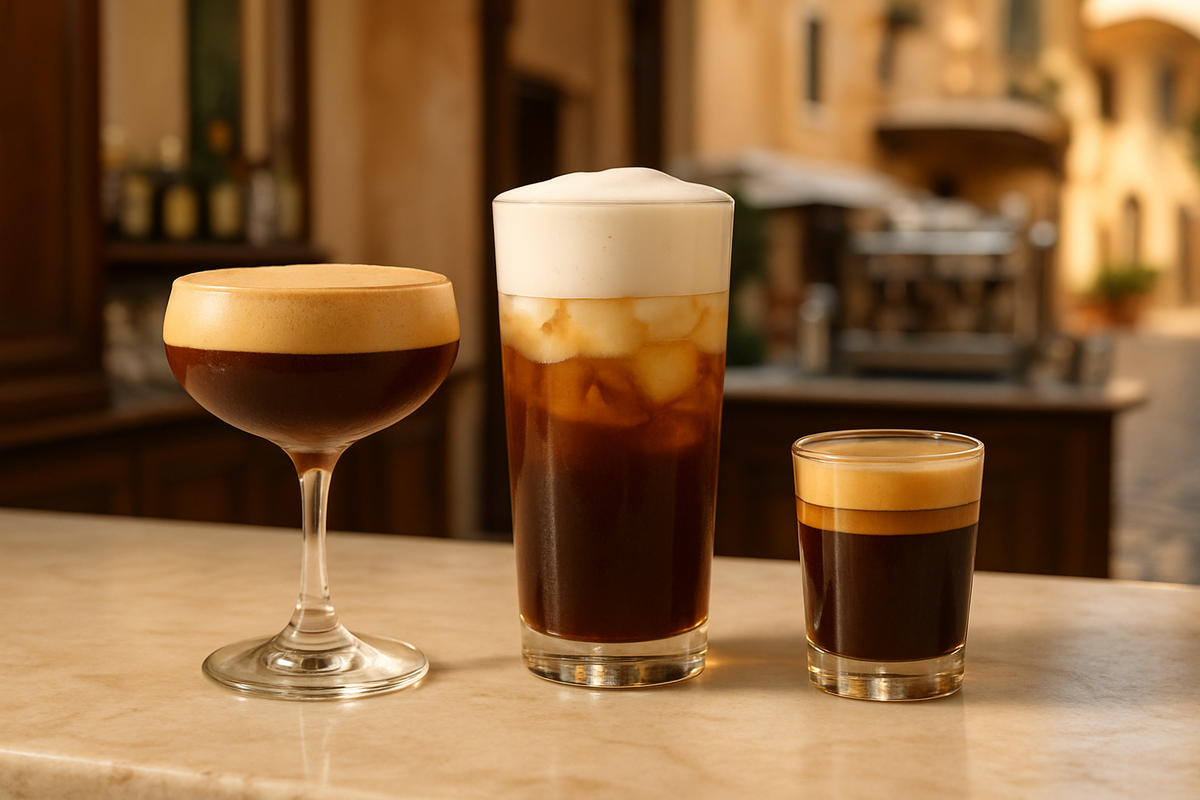Eiskaffee selber machen: drei italienische Klassiker (Iced Espresso, Iced Cappuccino & Caffè Freddo)