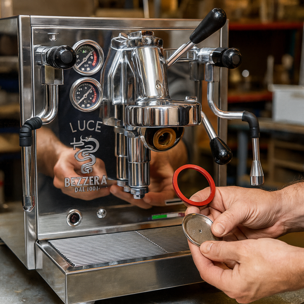 Portafilter machine - Changing the brewing group seal 