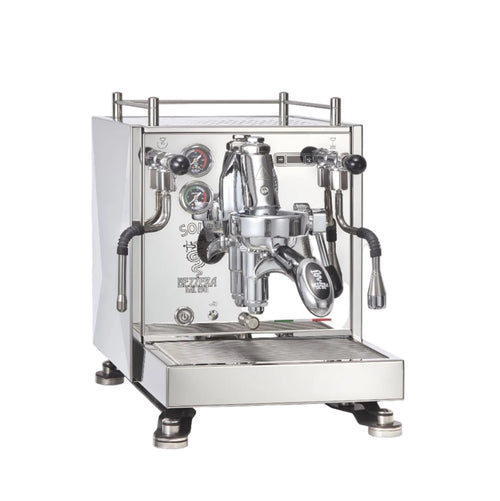 Bezzera Sole Top Espressomaschine edelstahl seitliche Perspektive