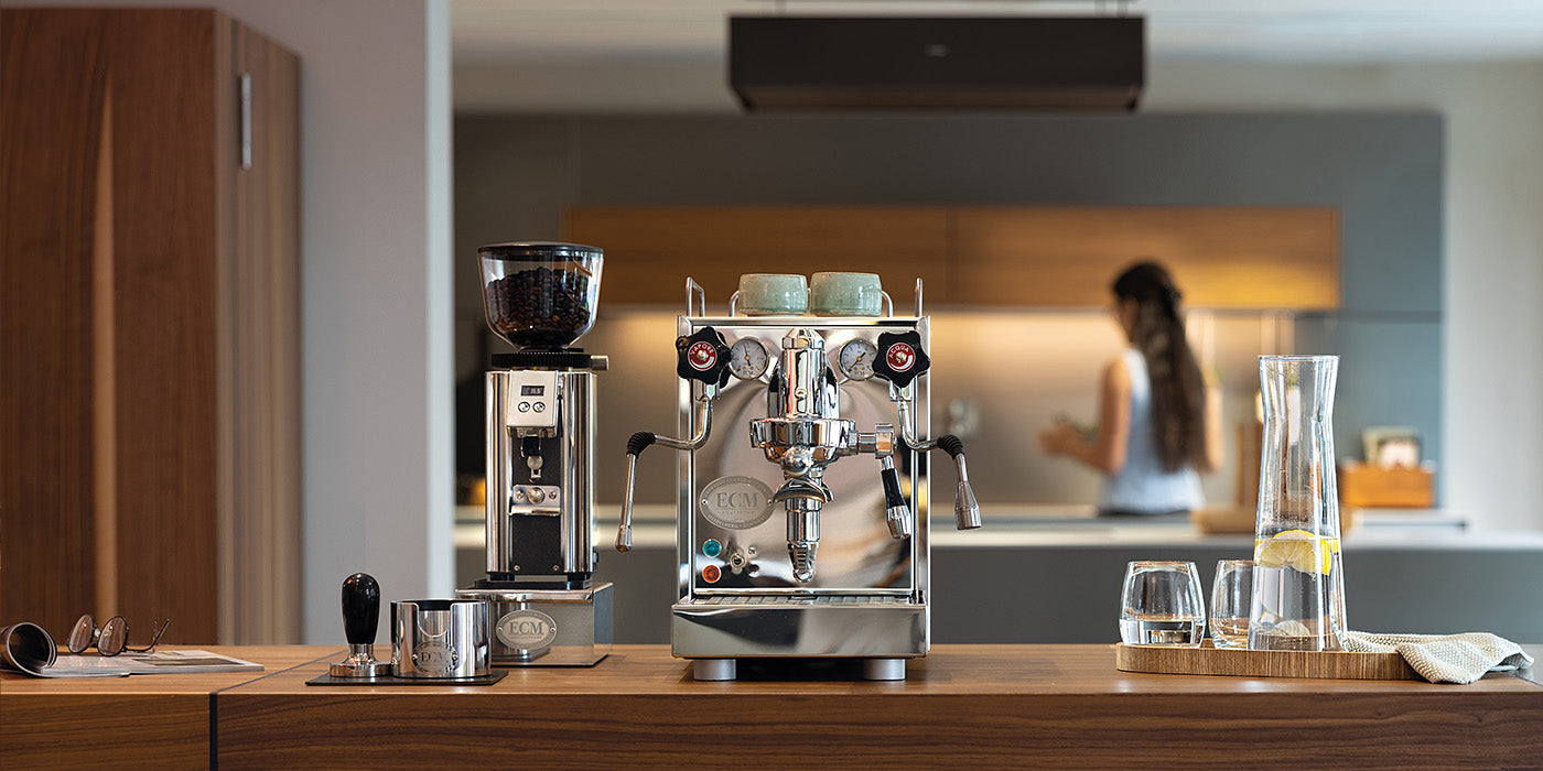 Espressomaschine und Mühle als abgestimmtes Setup