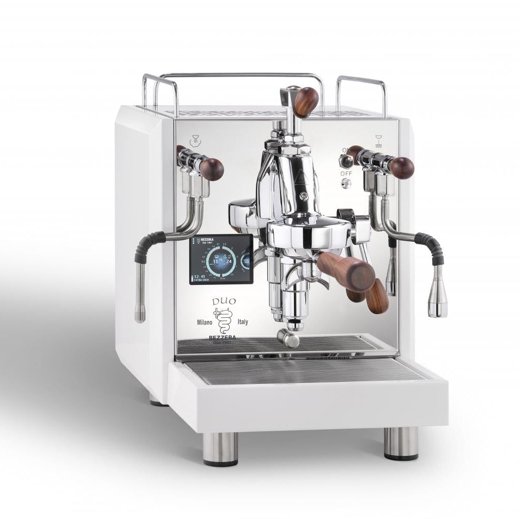 Bezzera Duo MN Dualboiler Espressomaschine weiß Frontansicht