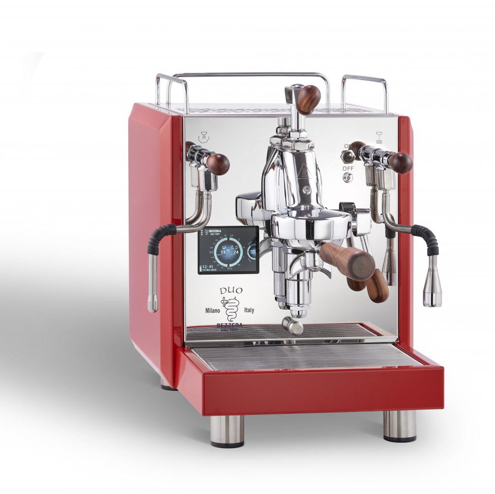 Bezzera Duo MN Dualboiler Espressomaschine rot Frontansicht