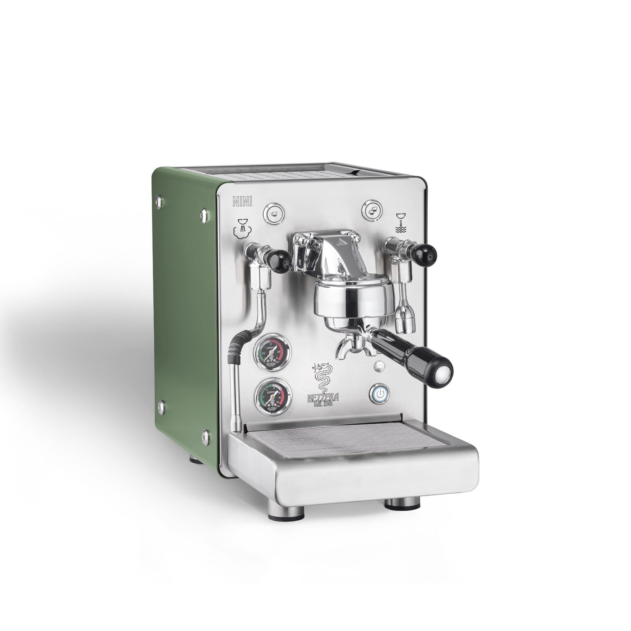 Bezzera NINI DE Espressomaschine grün Seitenpanel