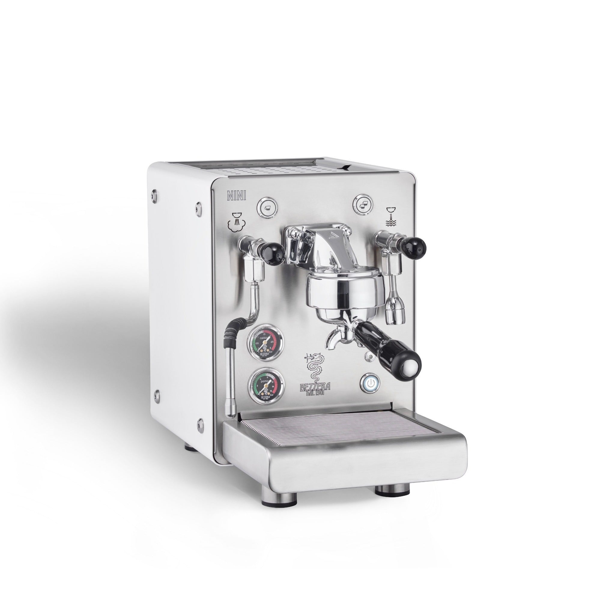 Bezzera NINI DE Espressomaschine weiß Seitenpanel