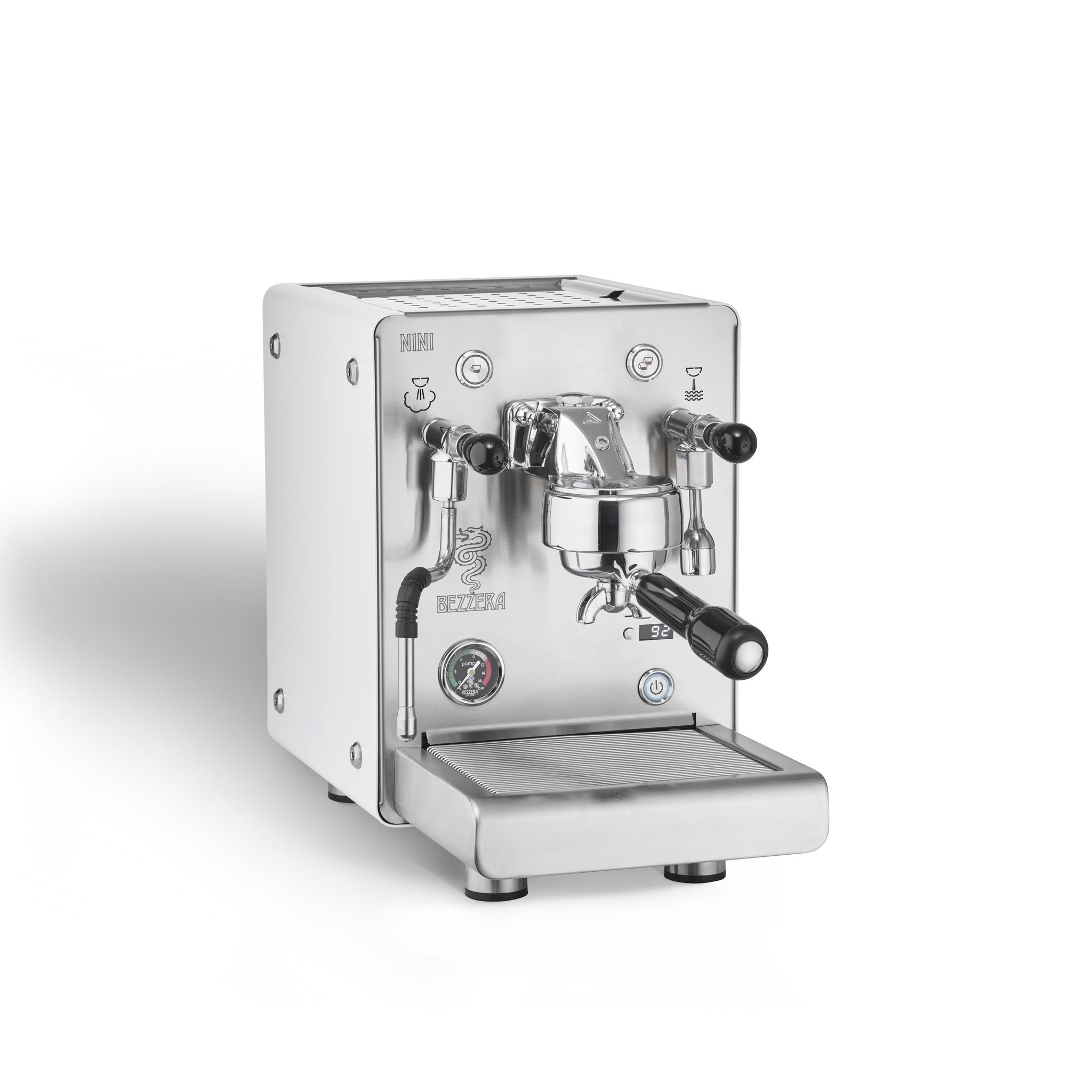 Bezzera Nini PID DE Espressomaschine edelstahl mit weißen Seitenteilen