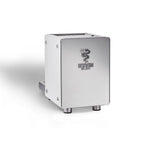 Bezzera NINI Espressomaschine edelstahl mit weißen Seitenteilen Rückseite