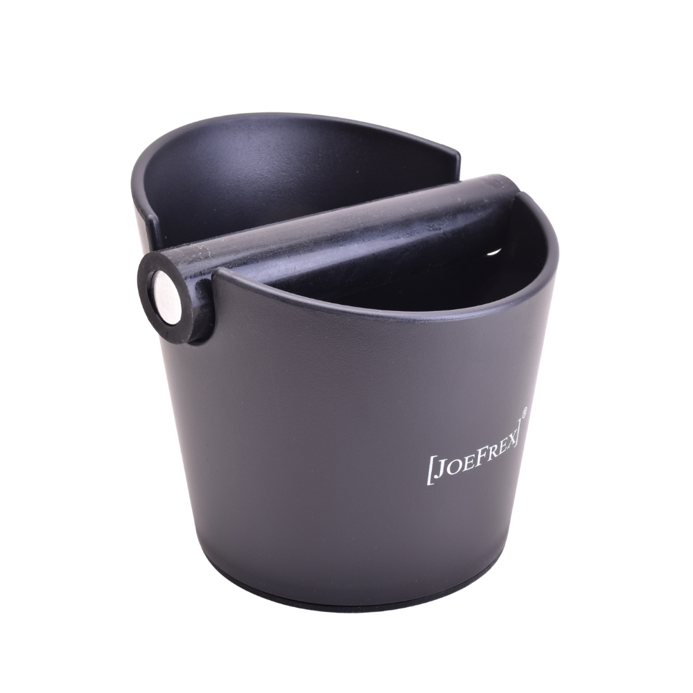 Joefrex  Abschlagbehälter schwarz Seitenansicht