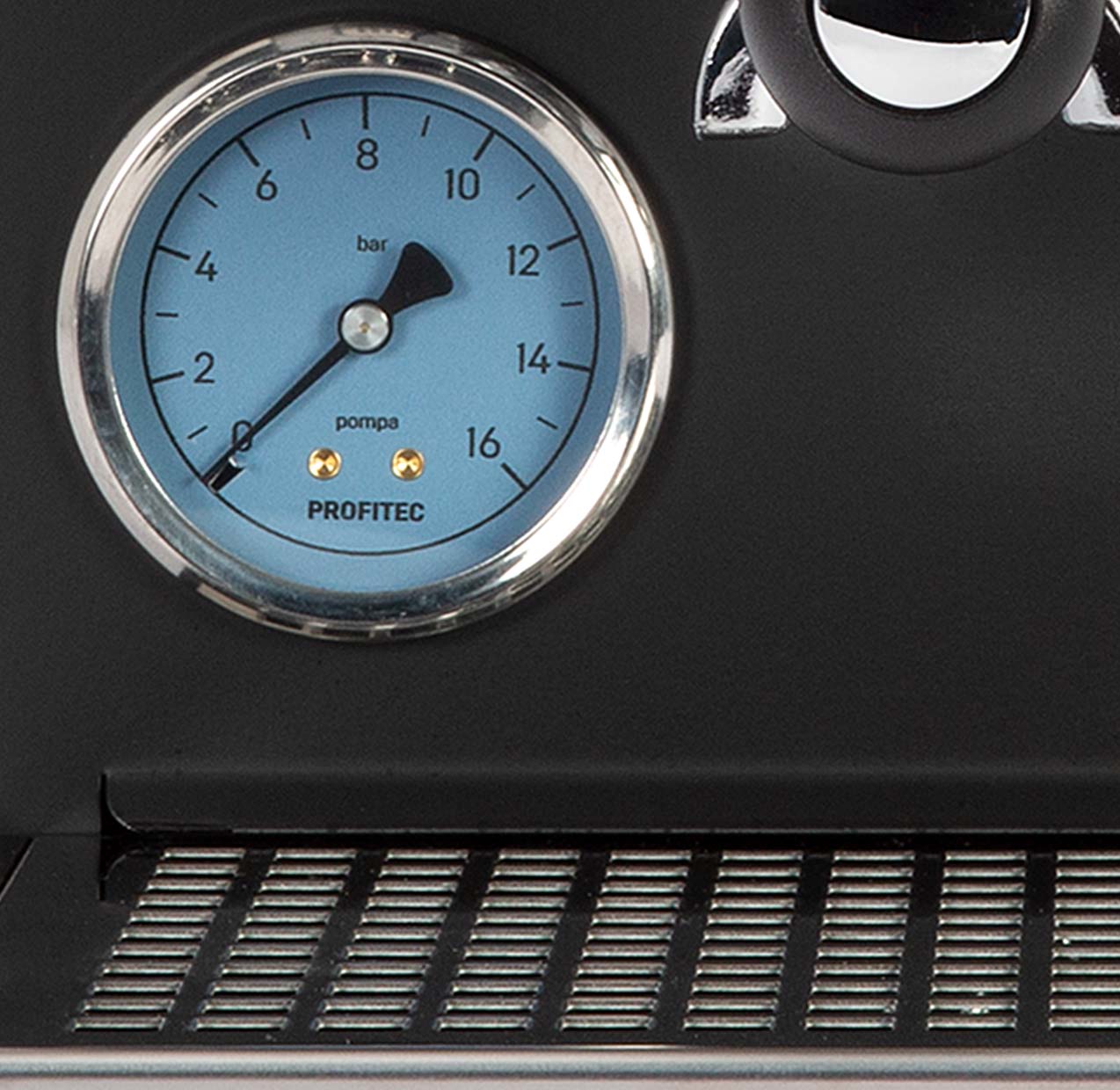 Profitec Go Espressomaschine schwarz Manometer