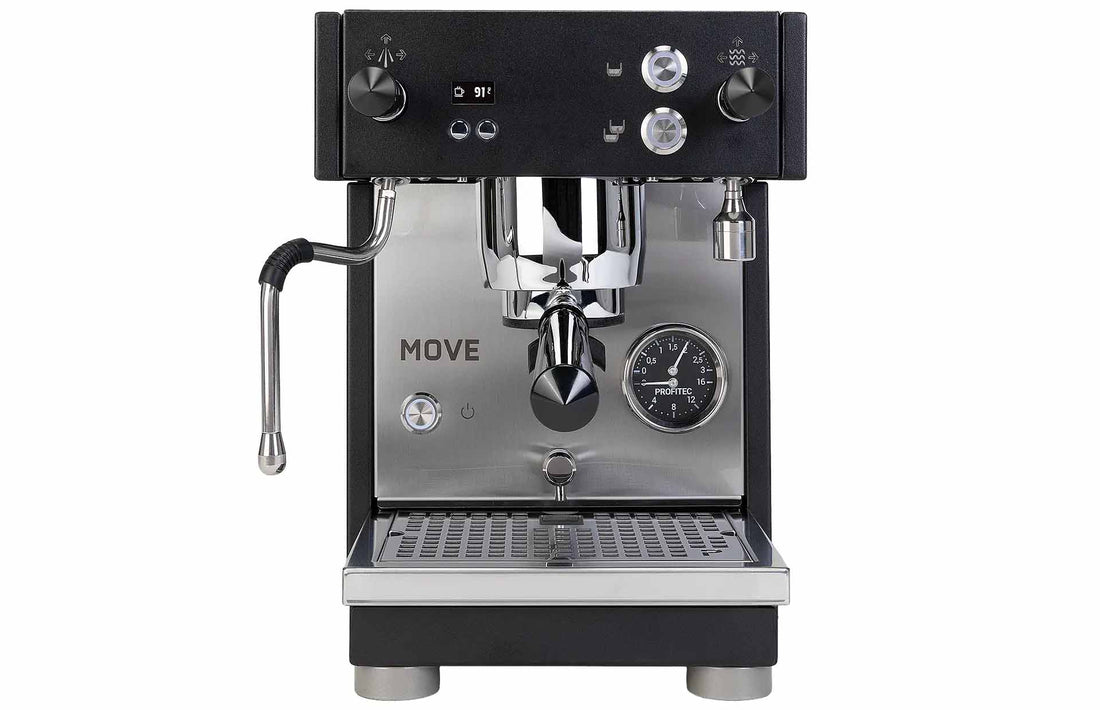Profitec MOVE 2.0 in Schwarz – Vorderansicht