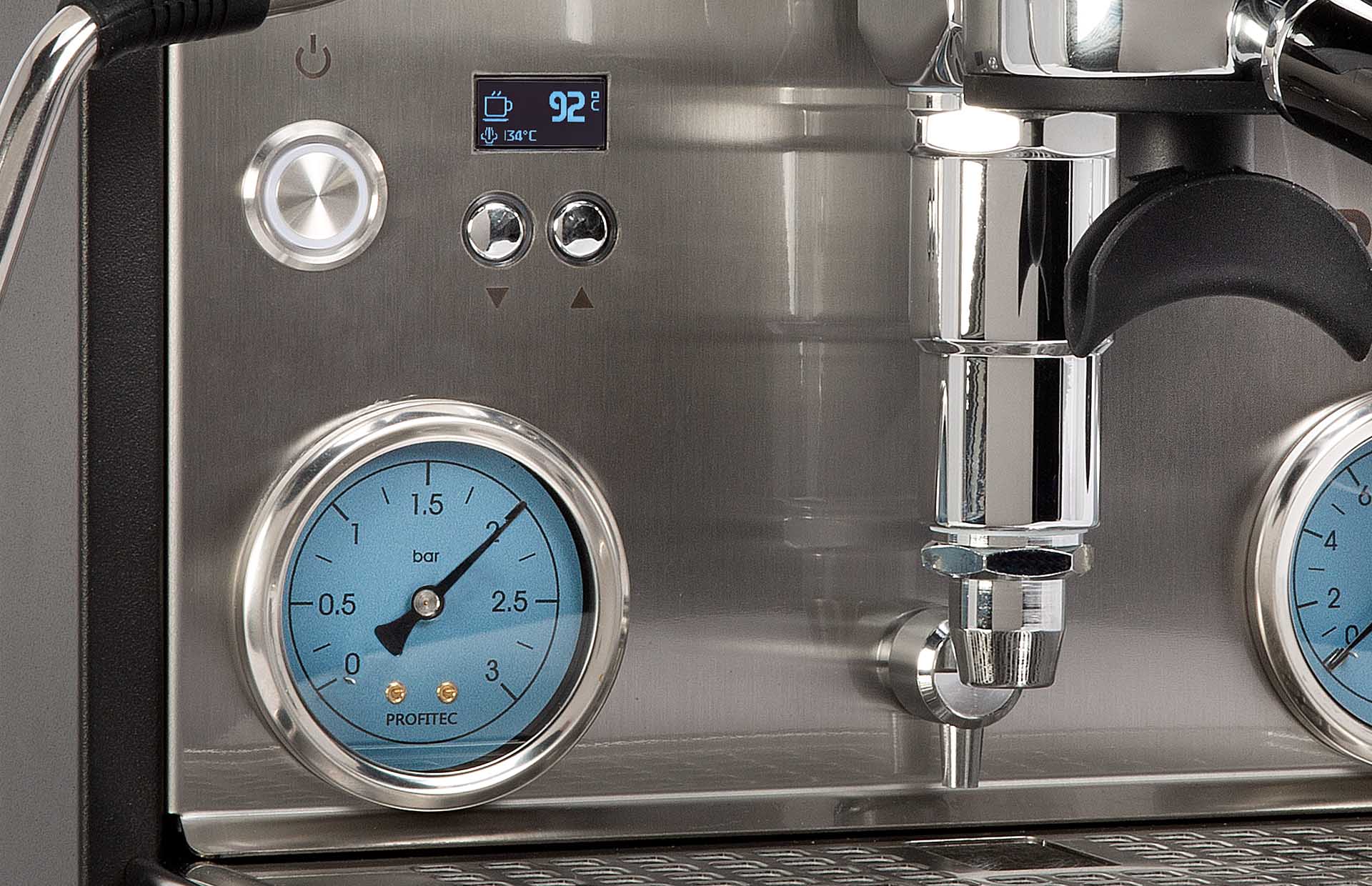 Profitec Ride Espressomaschine -manometer-display