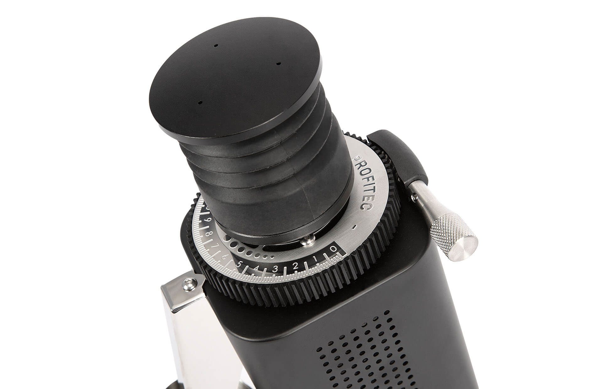 Profitec Twist SD54 Single Dose Kaffeemühle schwarz Coffee Bellow