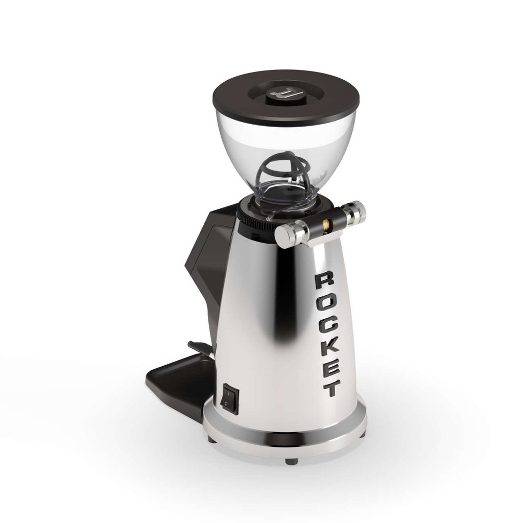 Rocket Splugs Espressomühle chrom Rückseite