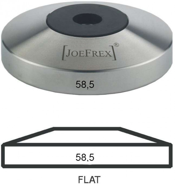 Base Flat Edelstahl 58,5mm Tamper-Scheibe