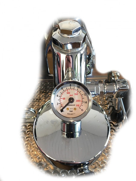 Pressure gauge for E61 brew group