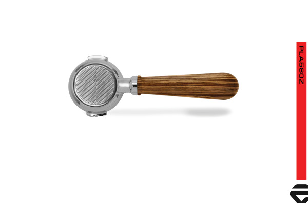 Lelit bottomless portafilter Zebrano Wood