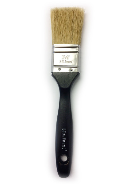 Black cleaning brush for portafilter and sieve